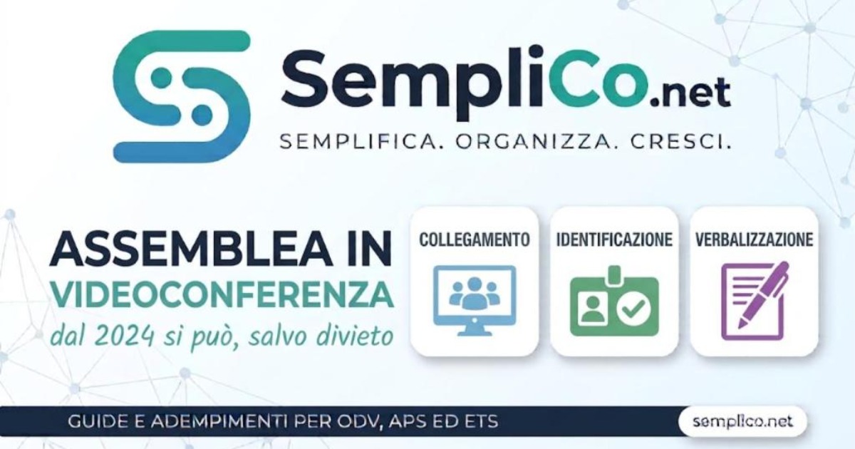 Copertina SempliCo: Assemblea in videoconferenza, dal 2024 si puo salvo divieto