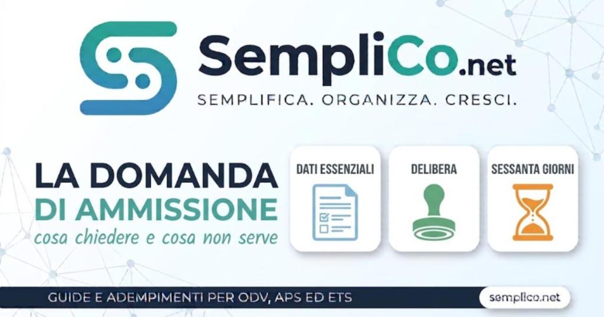 Copertina SempliCo: La domanda di ammissione, cosa chiedere e cosa non serve