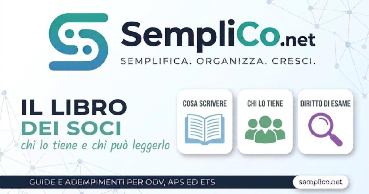Copertina SempliCo: Il libro dei soci, chi lo tiene e chi puo leggerlo