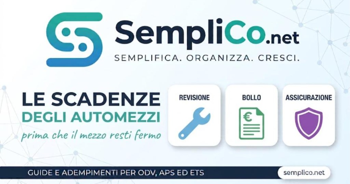 Copertina SempliCo: Le scadenze degli automezzi, prima che il mezzo resti fermo